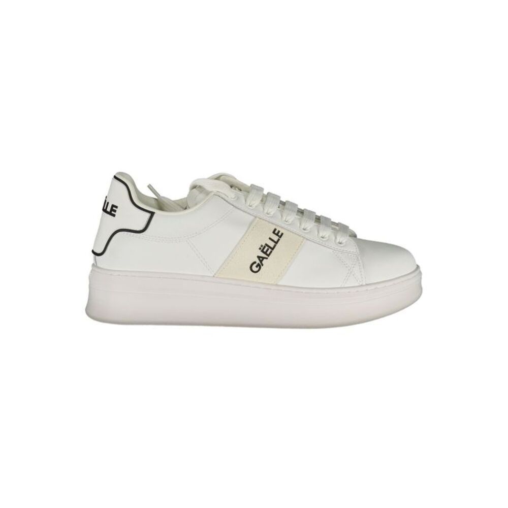 Gaelle Paris White Polyurethane Men Men's Sneaker